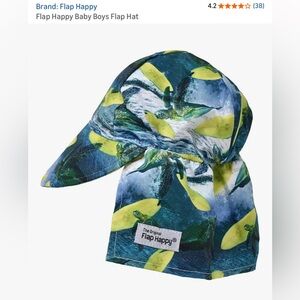 Flap Happy Turtle Print Sun Hat - Small